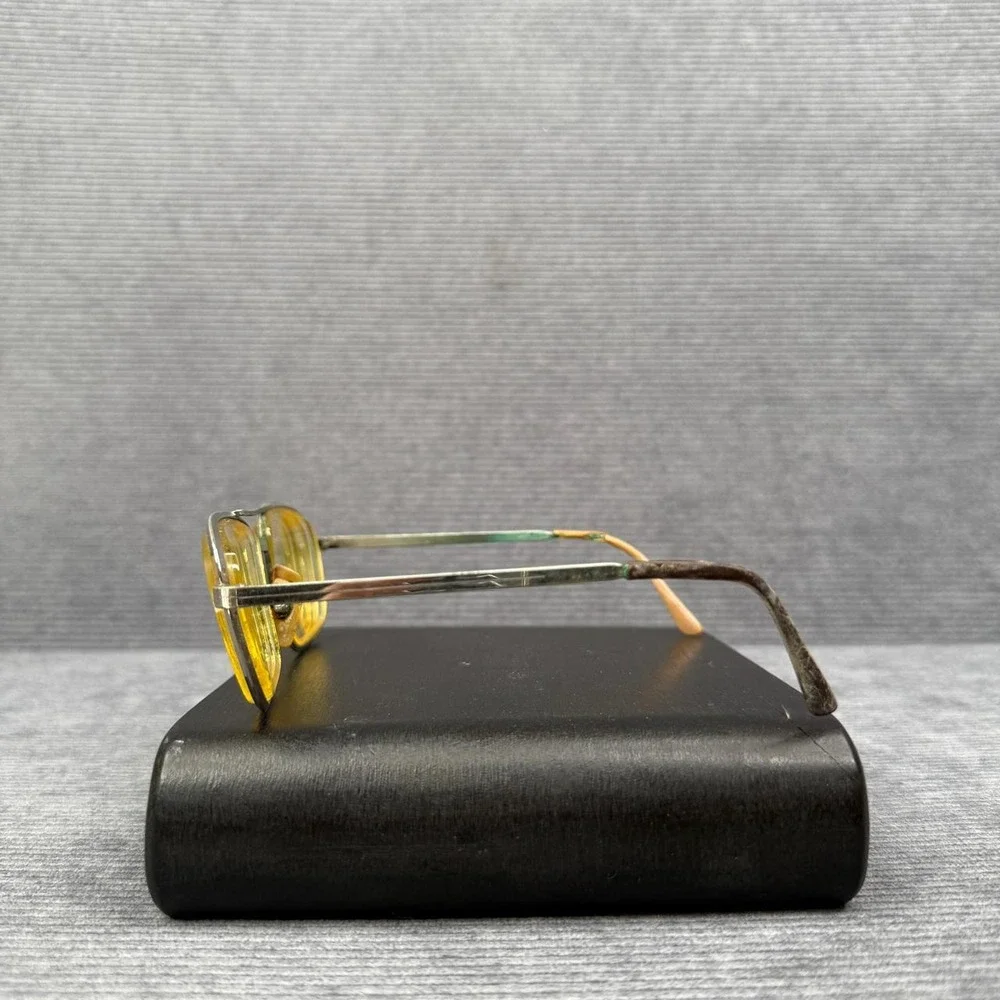 Vintage Cottet Aviator Glasses Metal Frame Rectangular Double Bridge 5 1/2 137